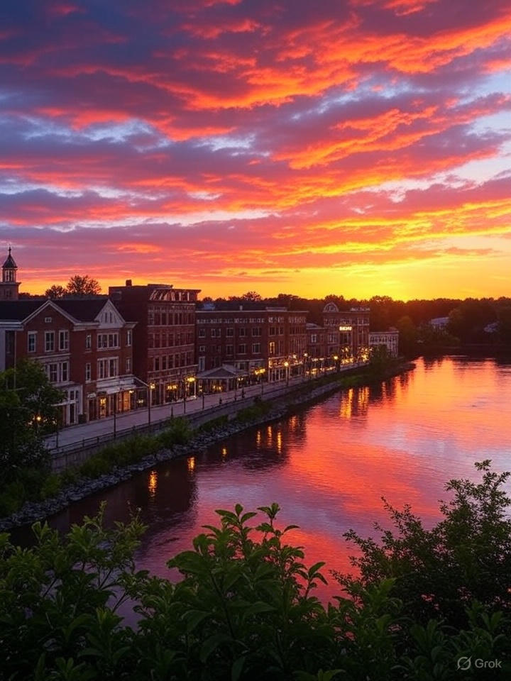 View of Chagrin Falls, OH