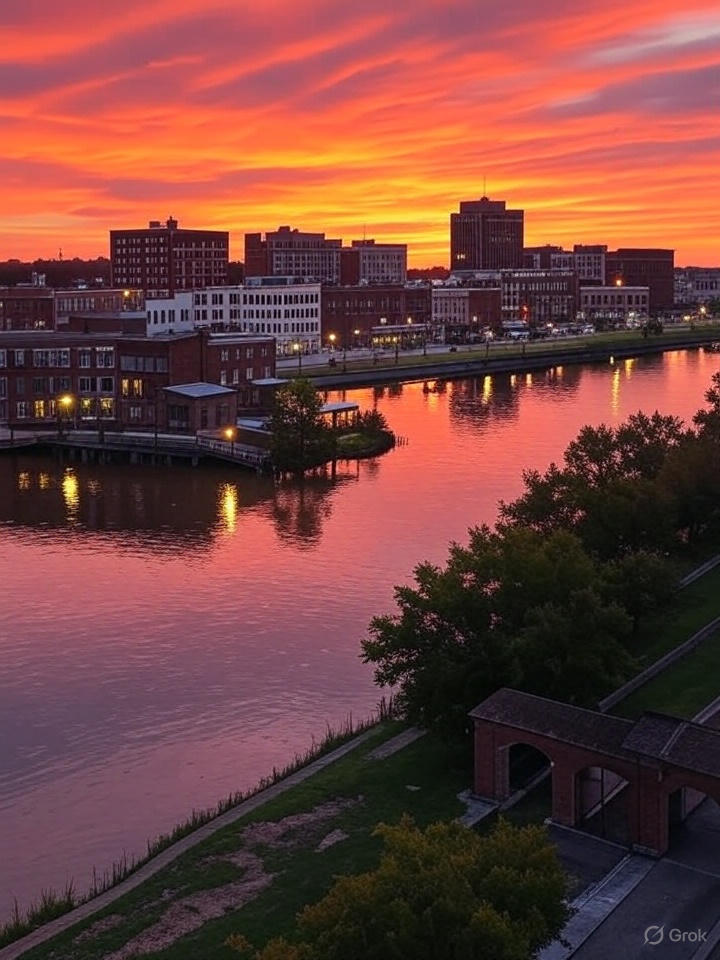 View of Clarksdale, MS